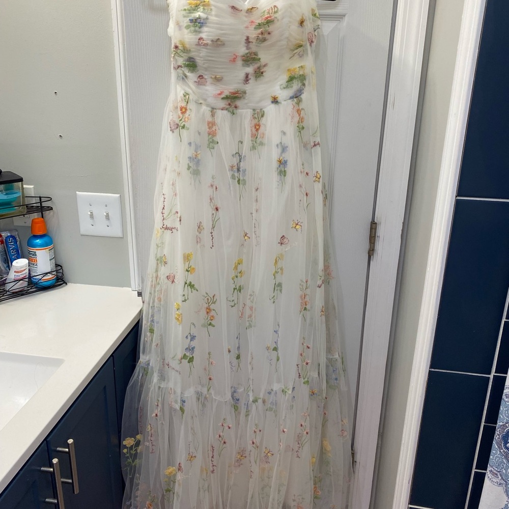 Floral Embroidered Maxi Dress